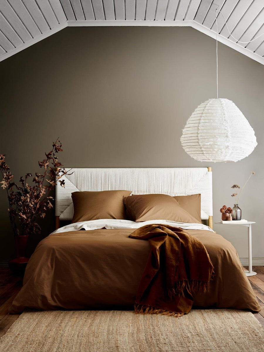 Halo Organic Cotton Standard Pillowcase in Nutmeg