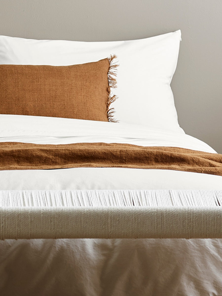 Halo Organic Cotton Quilt Cover in White