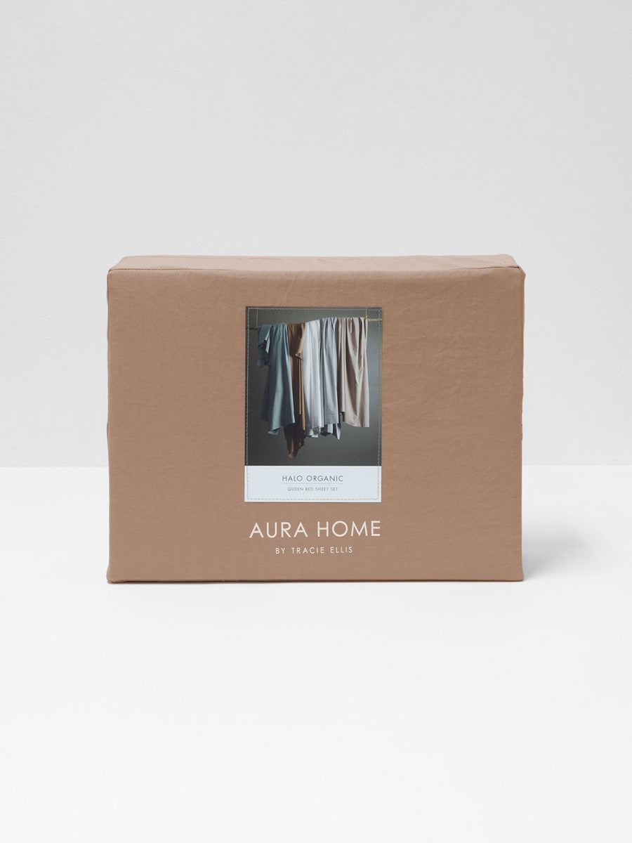 Halo Organic Cotton Sheet Set in Rosewater