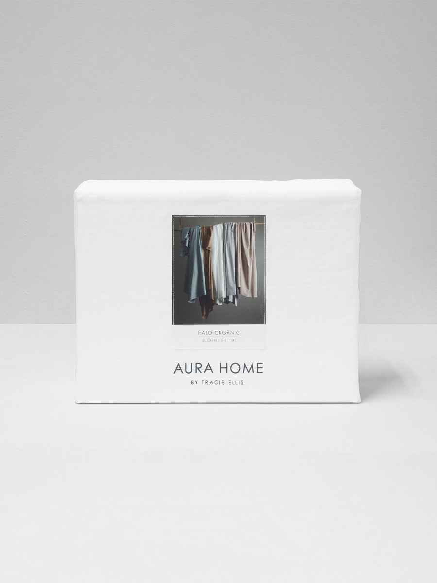 Halo Organic Cotton Sheet Set in White