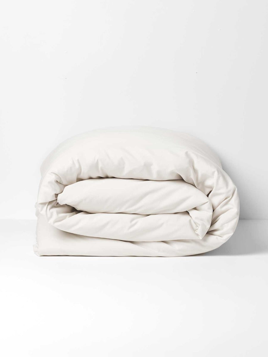 Halo Organic Cotton Quilt Cover in Sand