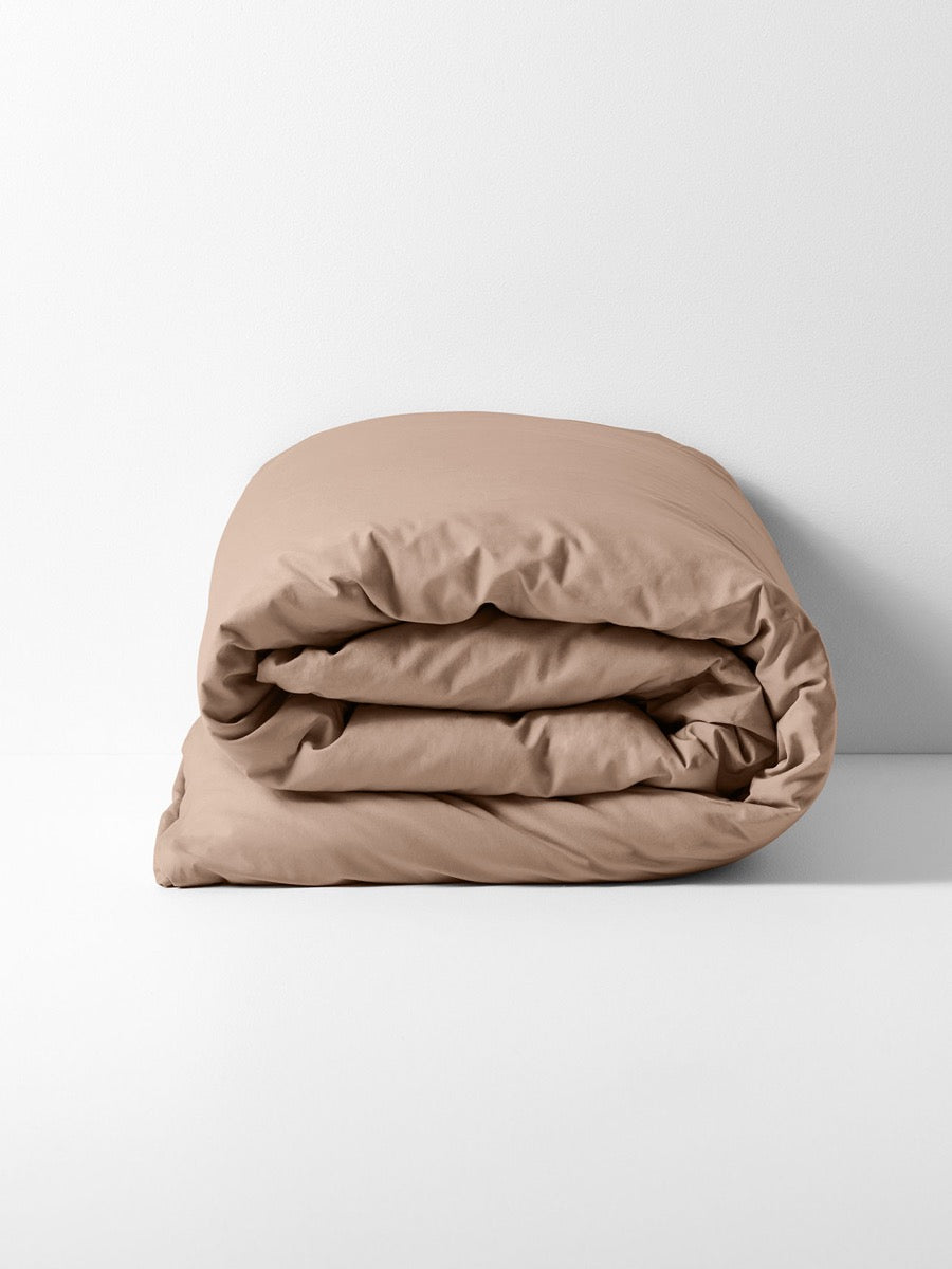 Halo Organic Cotton Quilt Cover in Rosewater