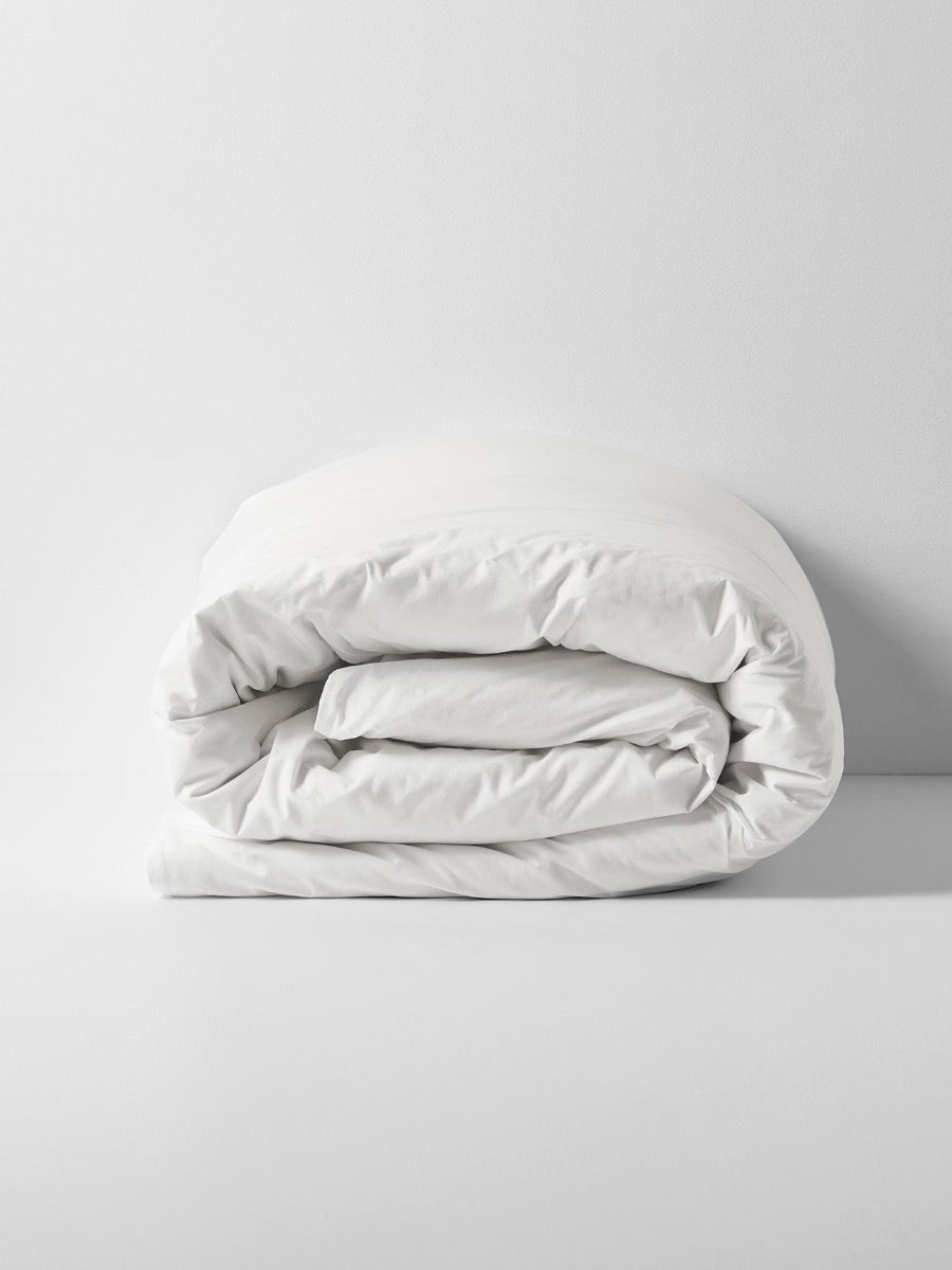 Halo Organic Cotton Quilt Cover in White