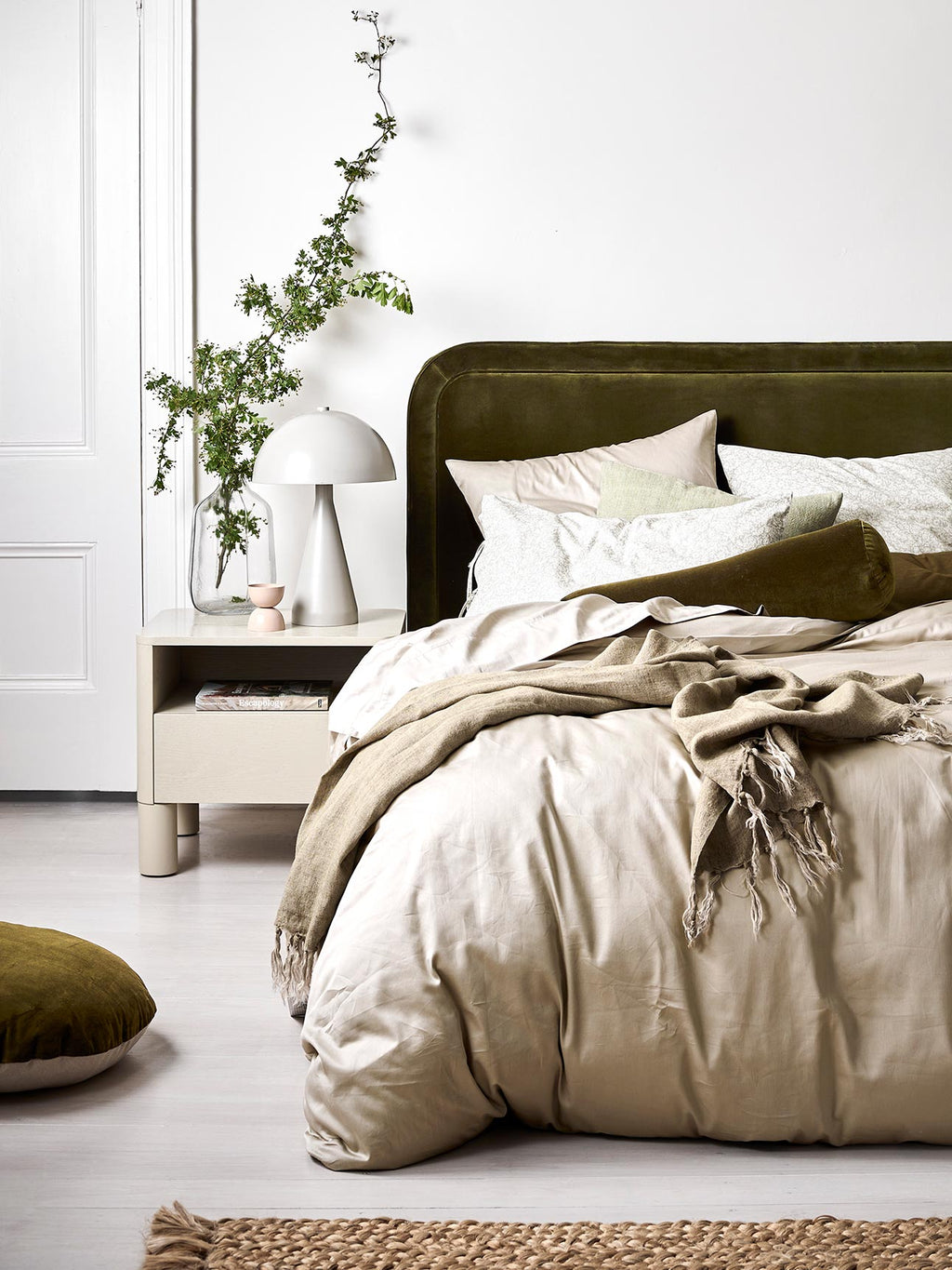 Halo Organic Cotton Sateen Standard Pillowcase in Feather