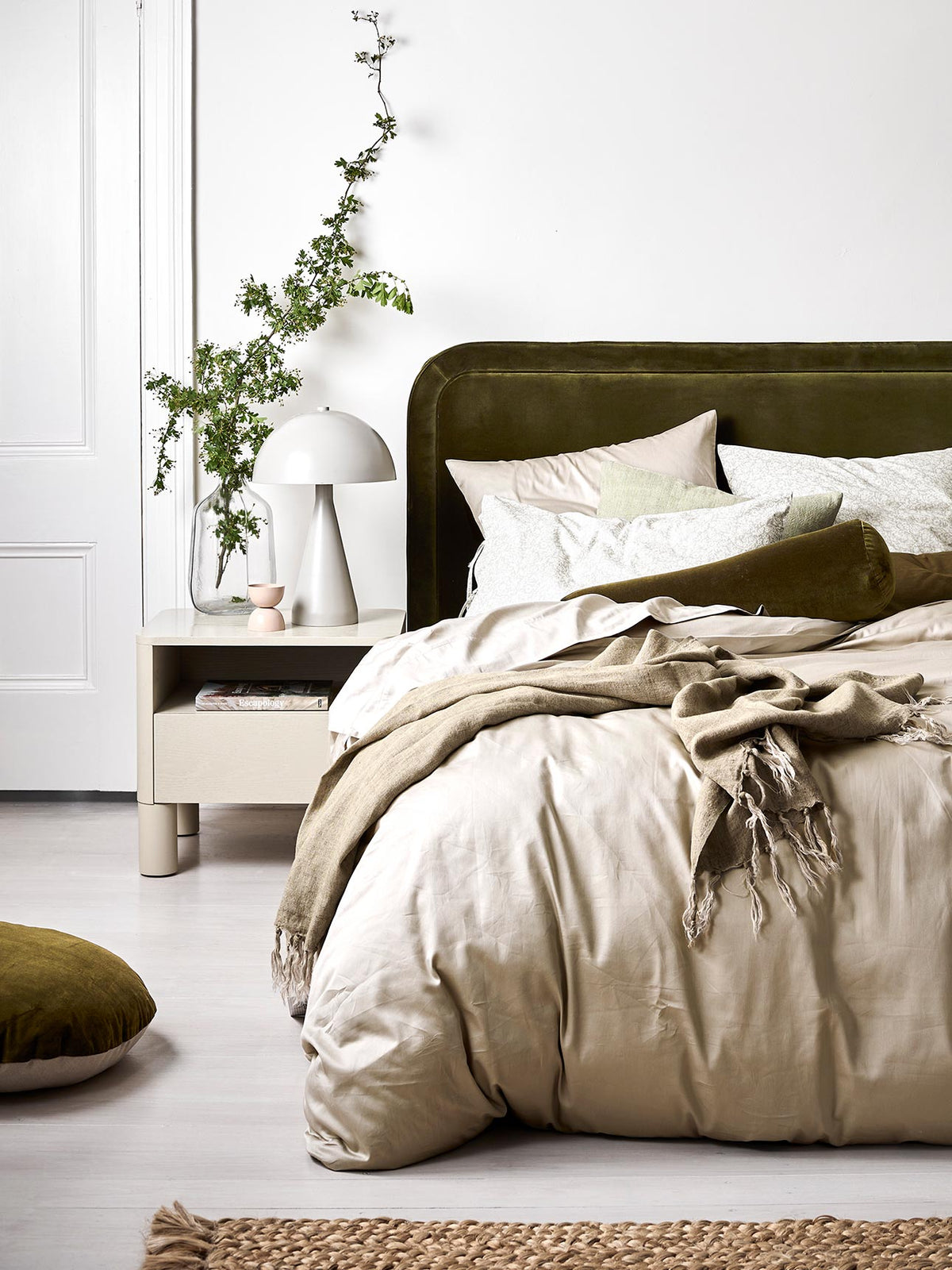 Halo Organic Cotton Sateen Standard Pillowcase in Feather