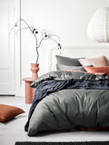 Halo Organic Cotton Quilt Cover in Shadow