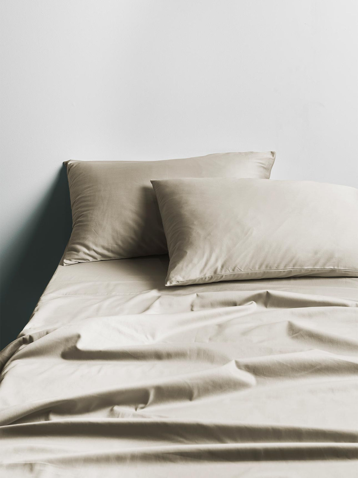 Halo Organic Cotton Sateen Standard Pillowcase in Feather