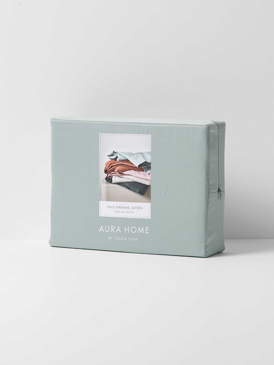 Halo Organic Cotton Sheet Set in Mist