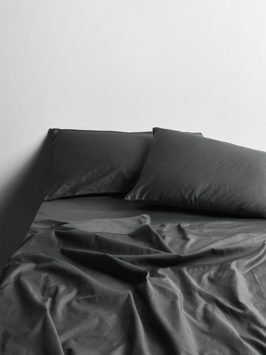 Halo Organic Cotton Sheet Set in Shadow