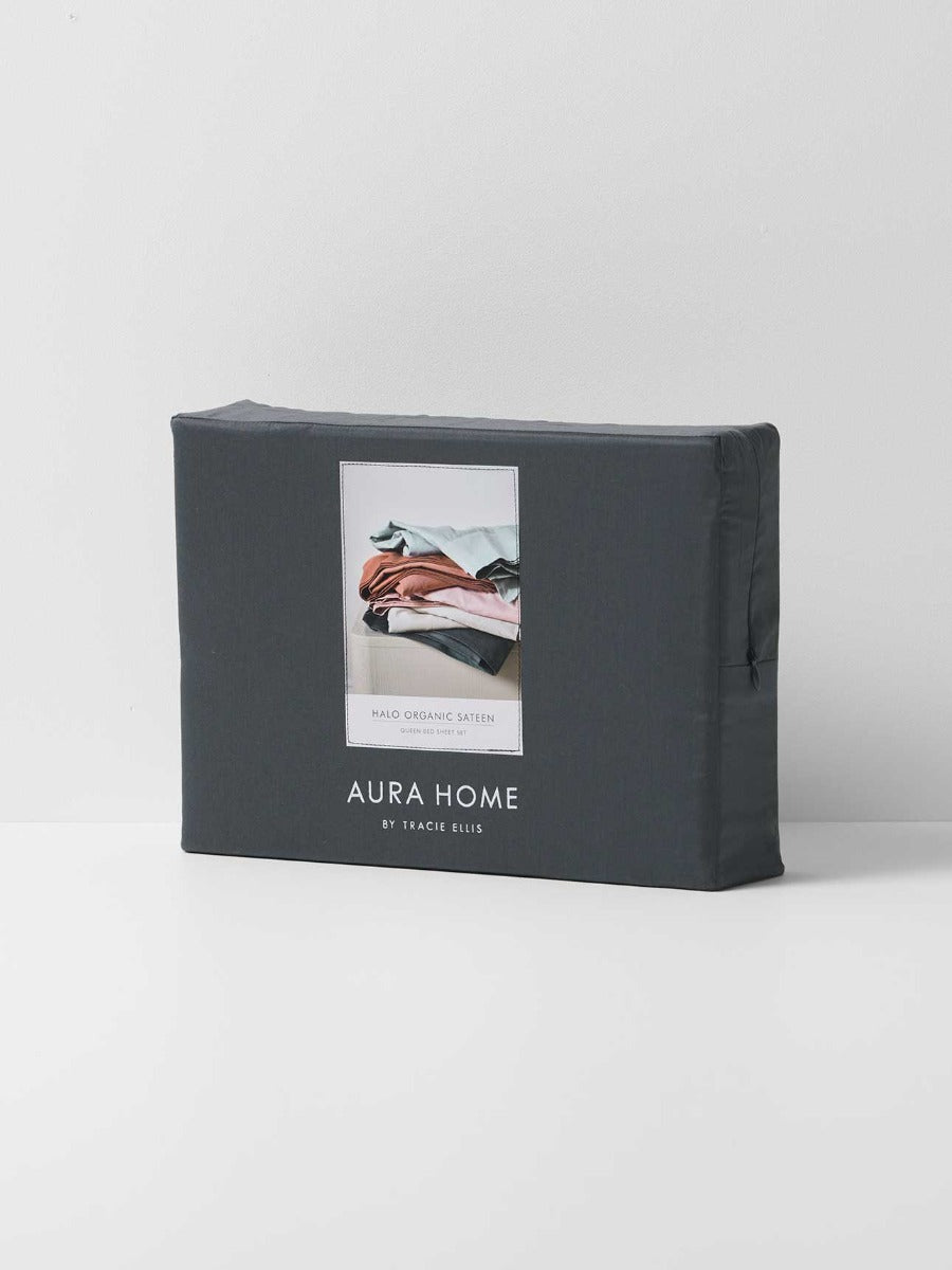 Halo Organic Cotton Sheet Set in Shadow