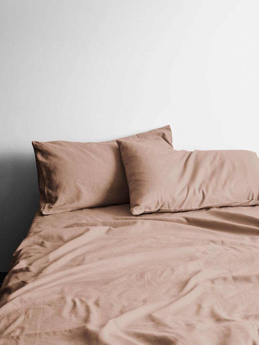Halo Organic Cotton Sheet Set in Rosewater