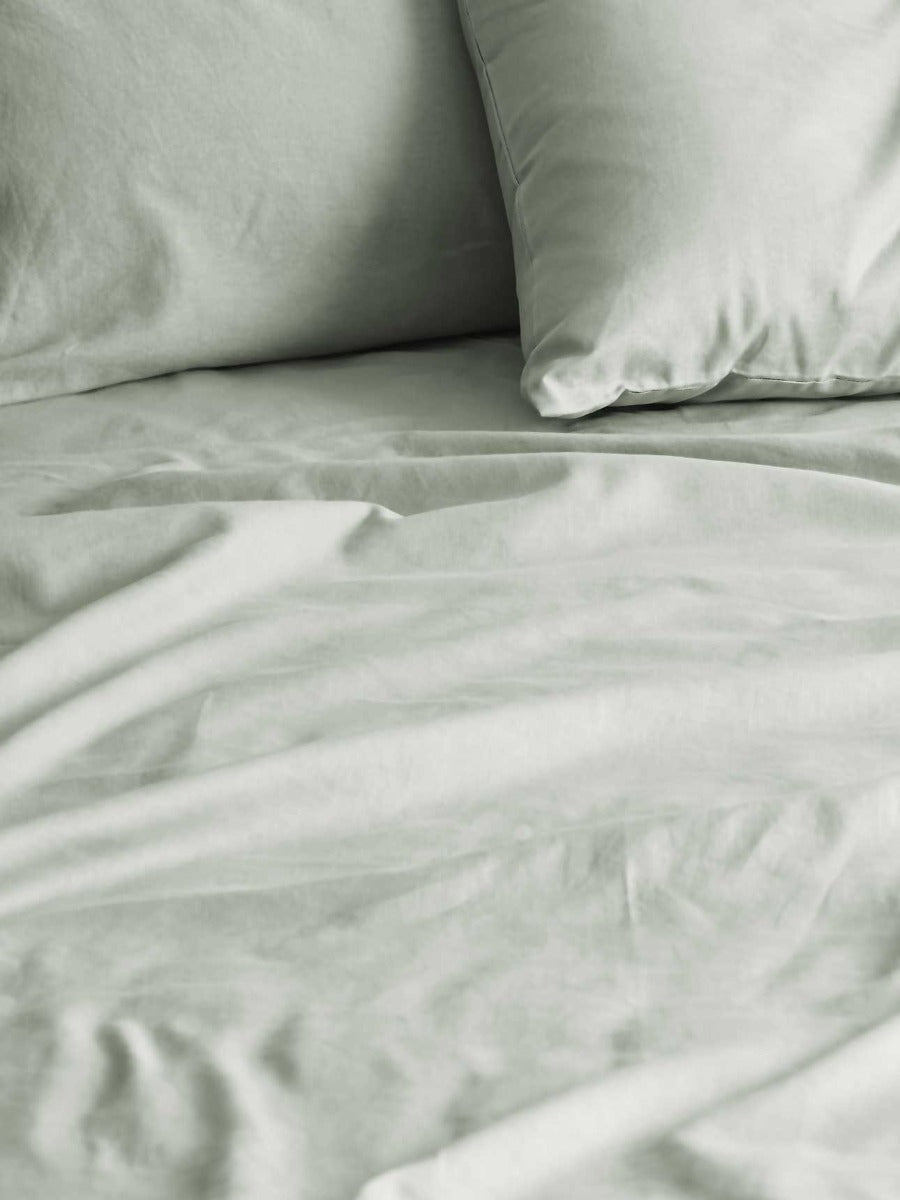 Halo Organic Cotton Sheet Set in Peppermint