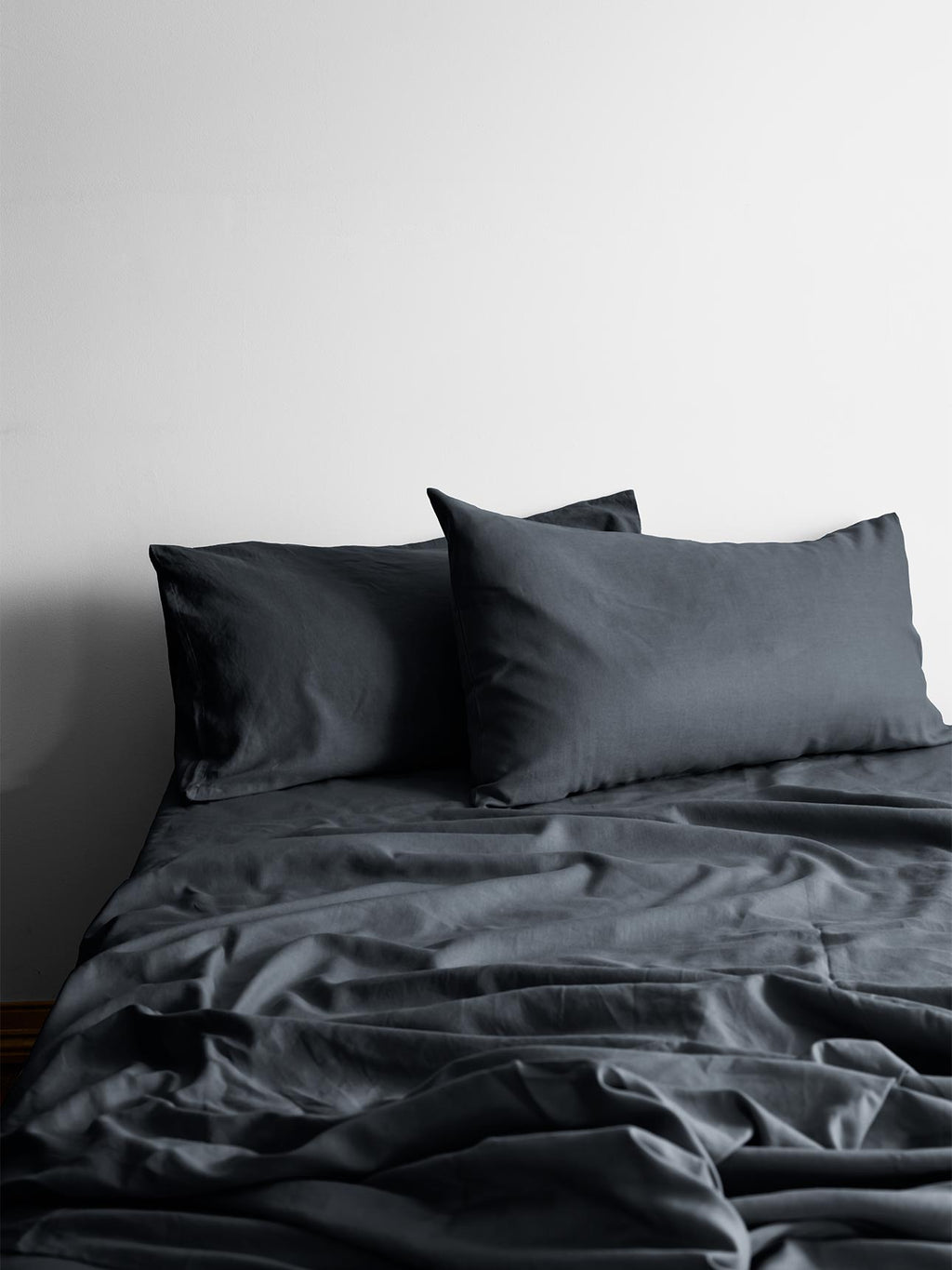 Halo Organic Cotton European Pillowcase in Steel