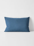Halo Organic Cotton Standard Pillowcase in Bijou Blue