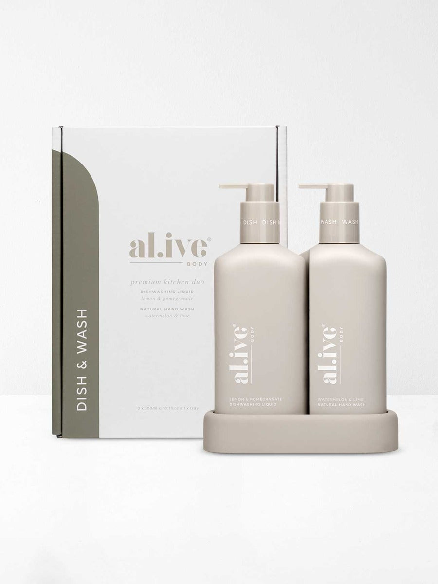 Hand Wash & Dishwashing Liquid Kitchen Duo + Tray