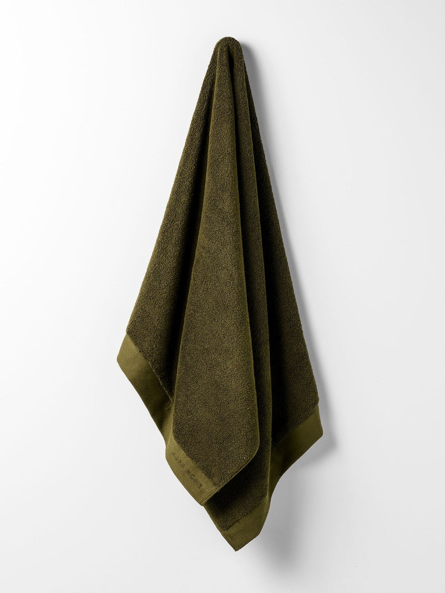 Haven Australian Cotton Bath Sheet in Khaki