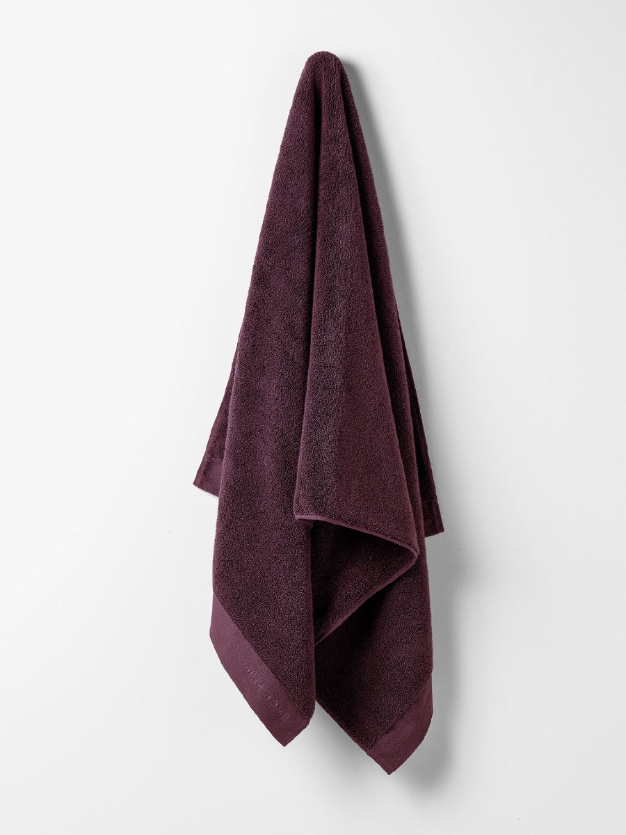 Haven Australian Cotton Bath Towel in Mulberry
