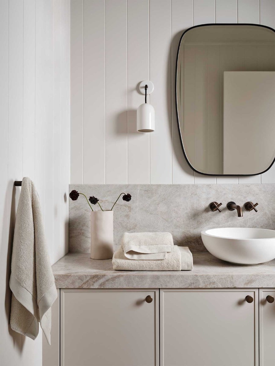 Haven Australian Cotton Hand Towel in Sand