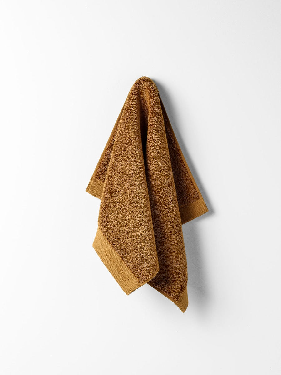 Haven Australian Cotton Hand Towel in Bronze