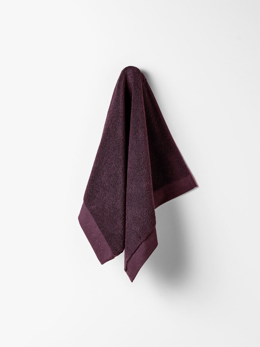 Haven Australian Cotton Hand Towel in Mulberry