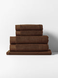 Haven Australian Cotton Bath Towel Set in Chocolate