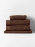 Haven Australian Cotton Towel Set in Chocolate