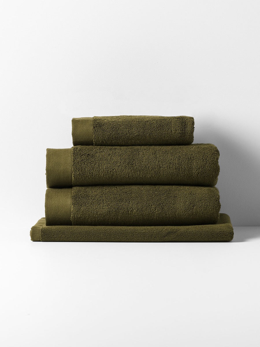 Haven Australian Cotton Towel Set in Khaki
