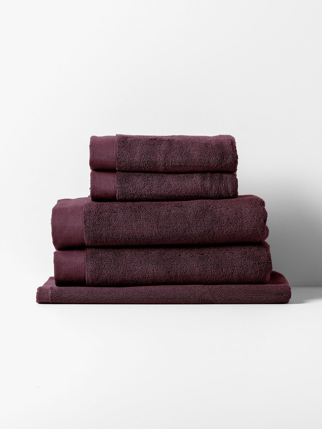 Haven Australian Cotton Bath Towel Set in Mulberry