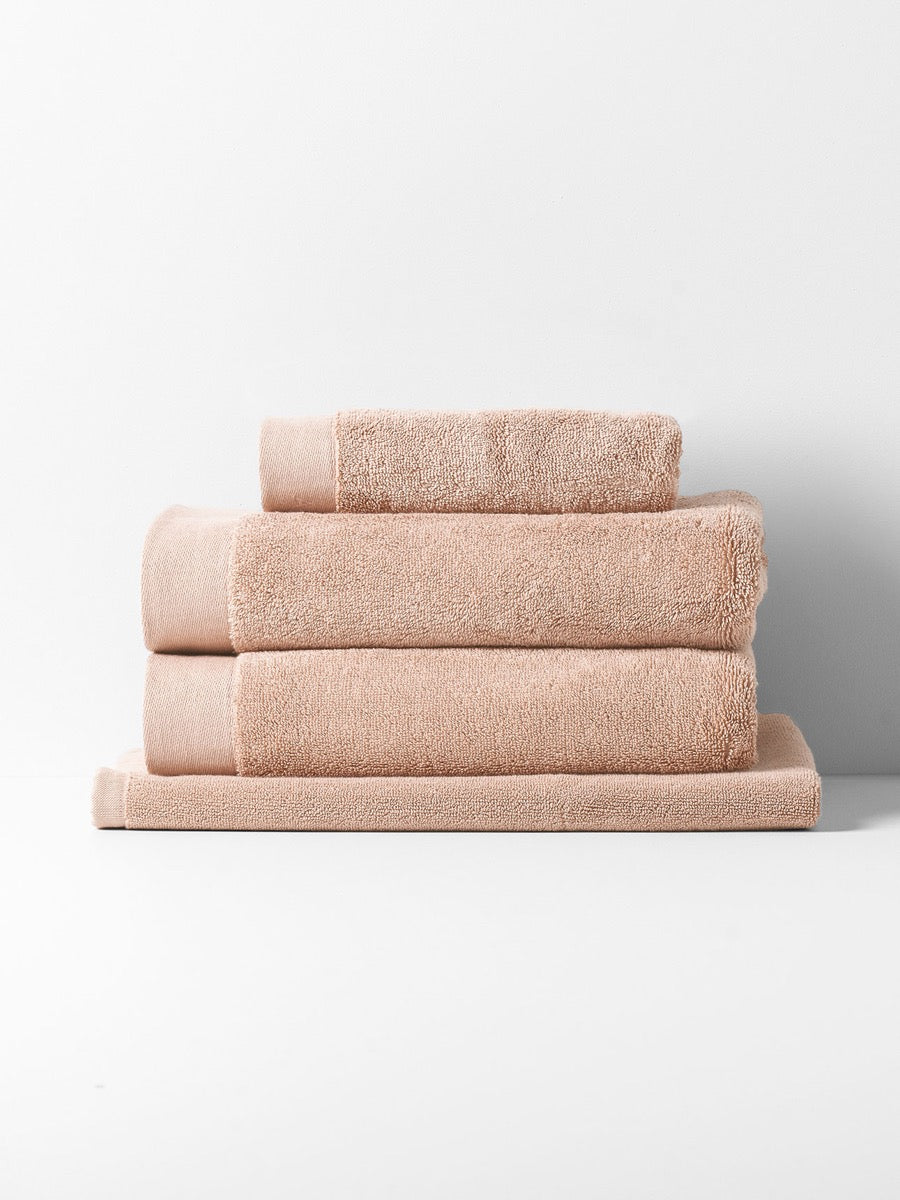 Haven Australian Cotton Towel Set in Shell Pink