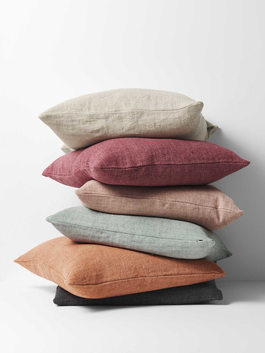 Arles Linen Square Cushion in Mist