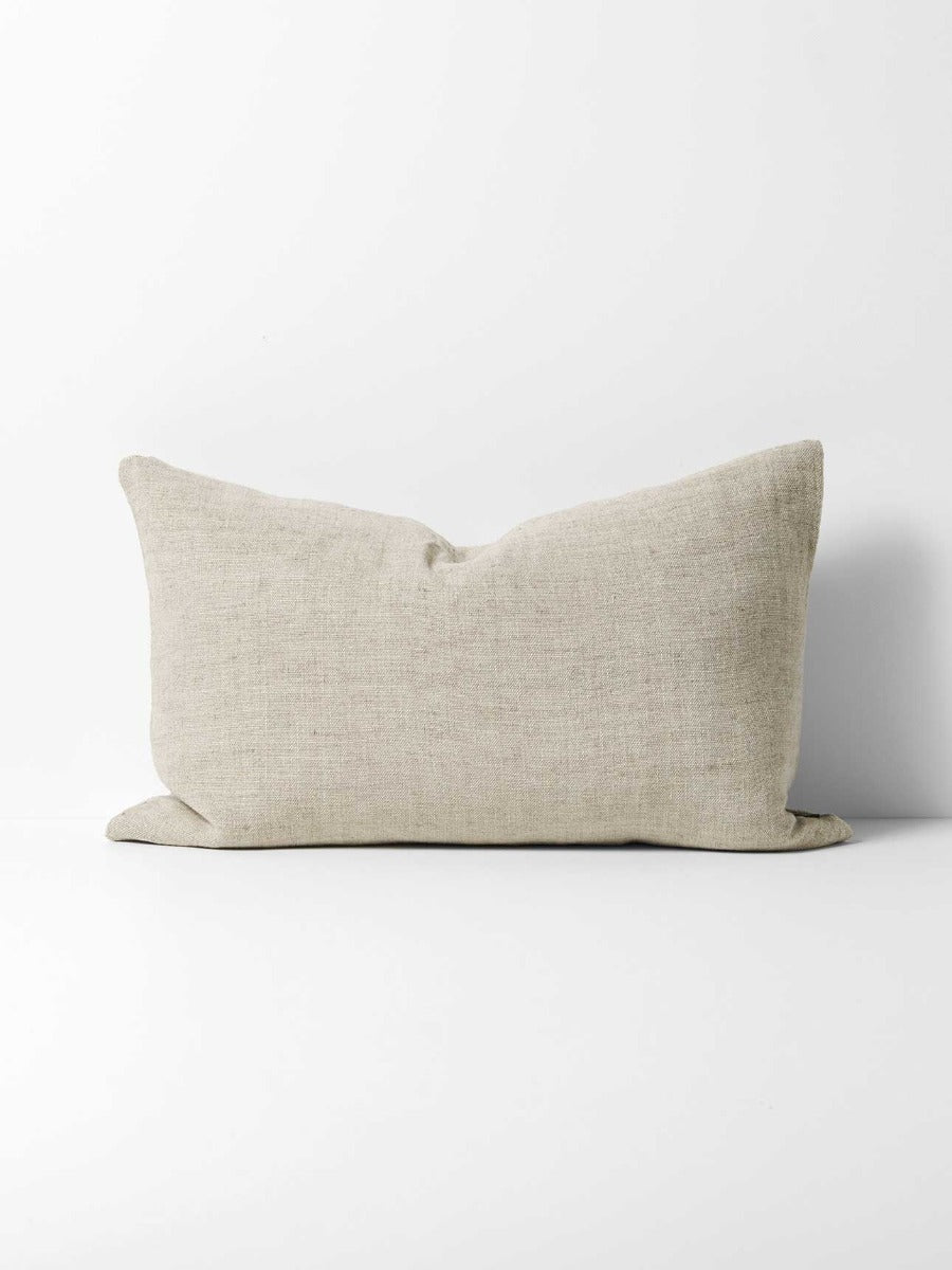 Arles Linen Rectangle Cushion in Feather