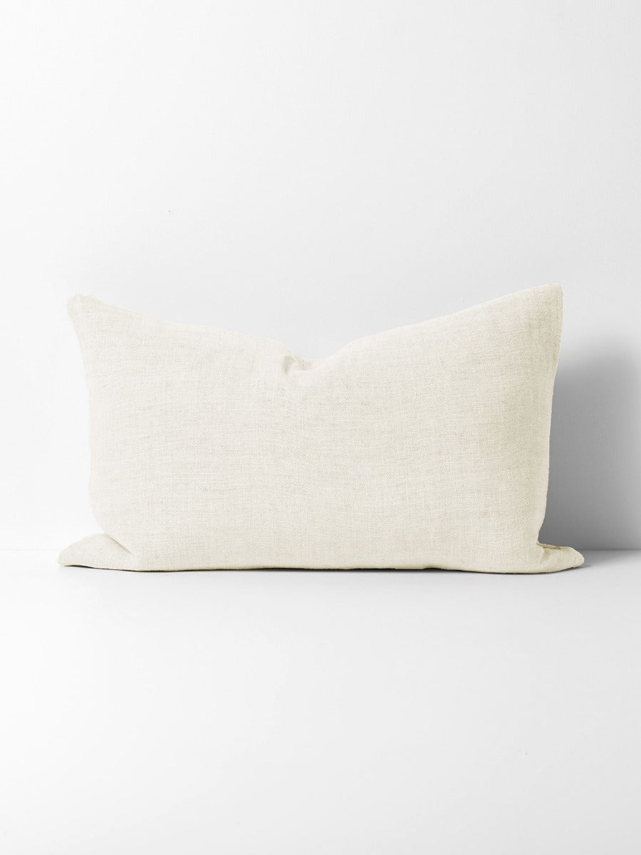 Arles Linen Rectangle Cushion in Ivory