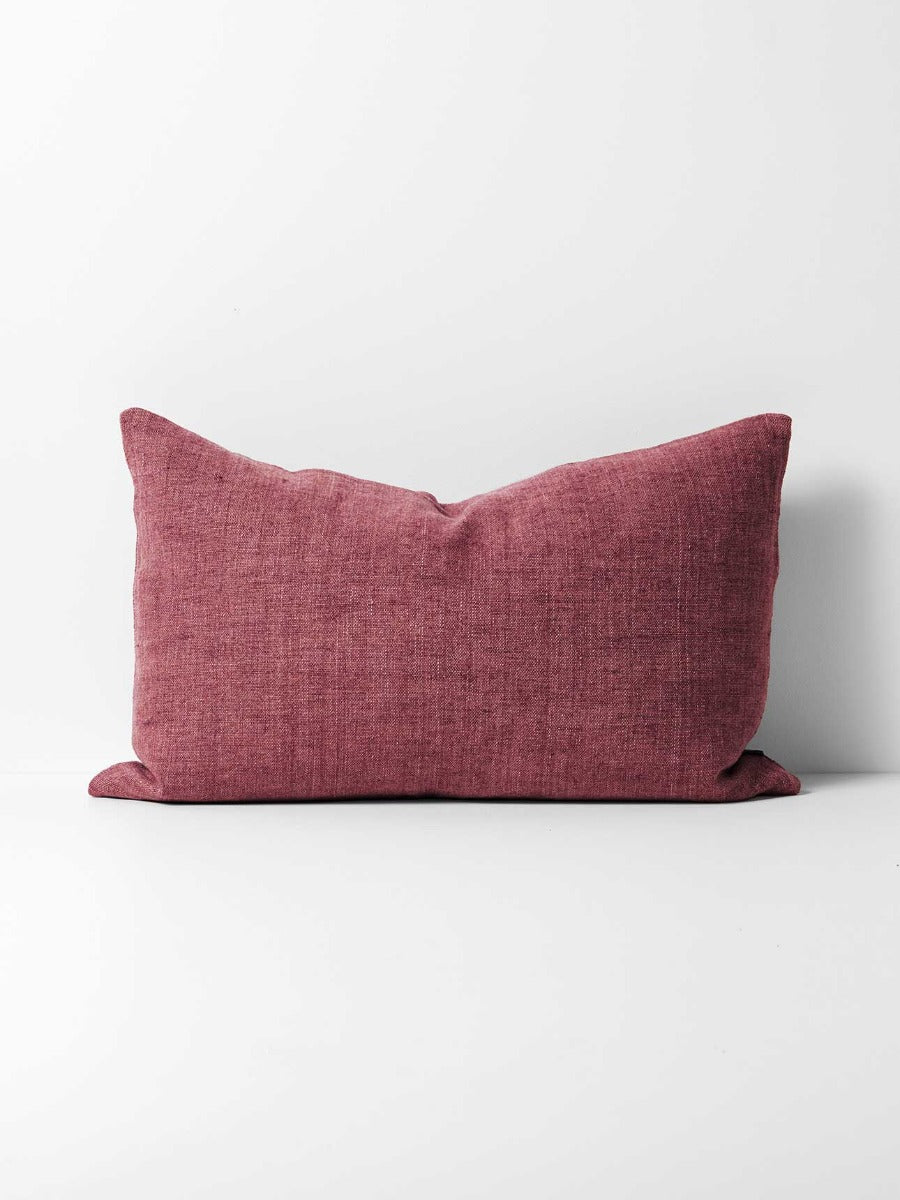 Arles Linen Rectangle Cushion in Maple