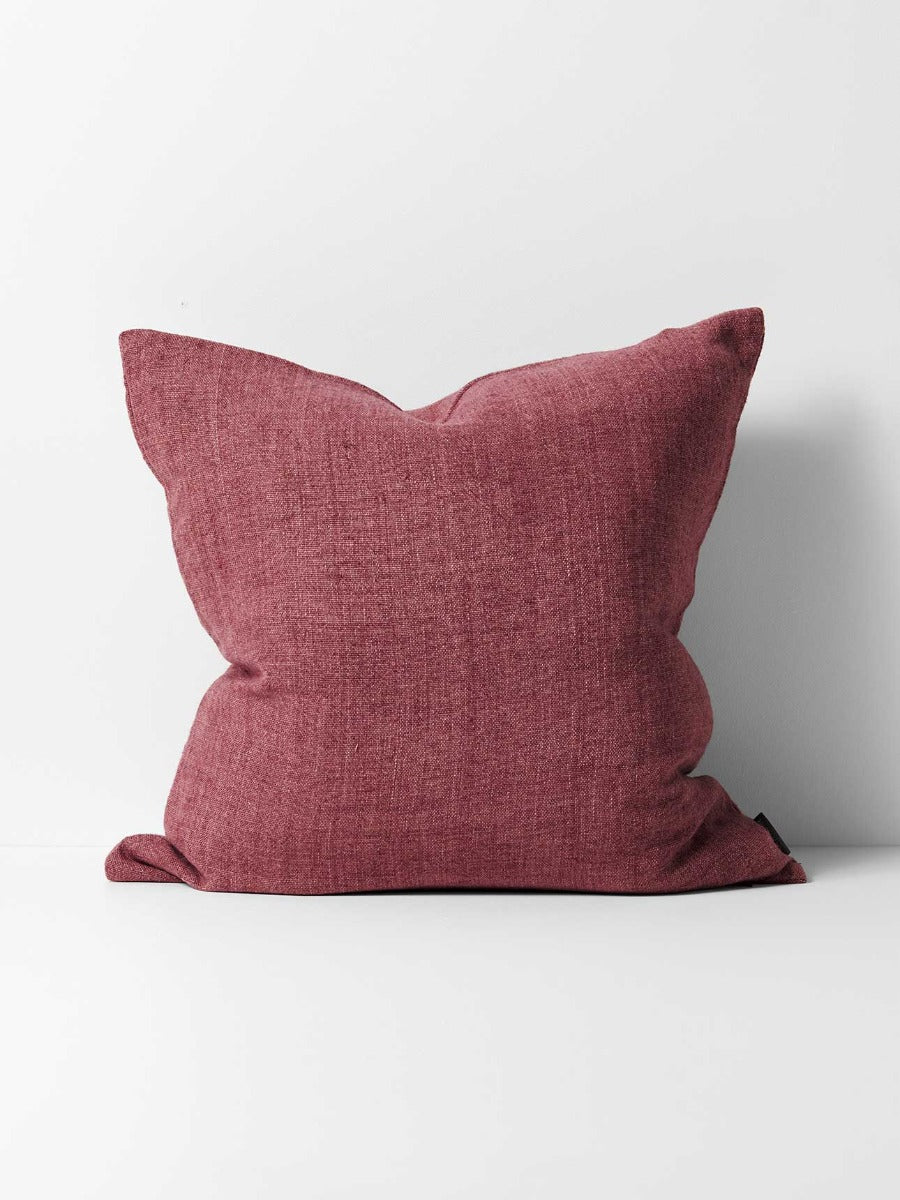 Arles Linen Square Cushion in Maple