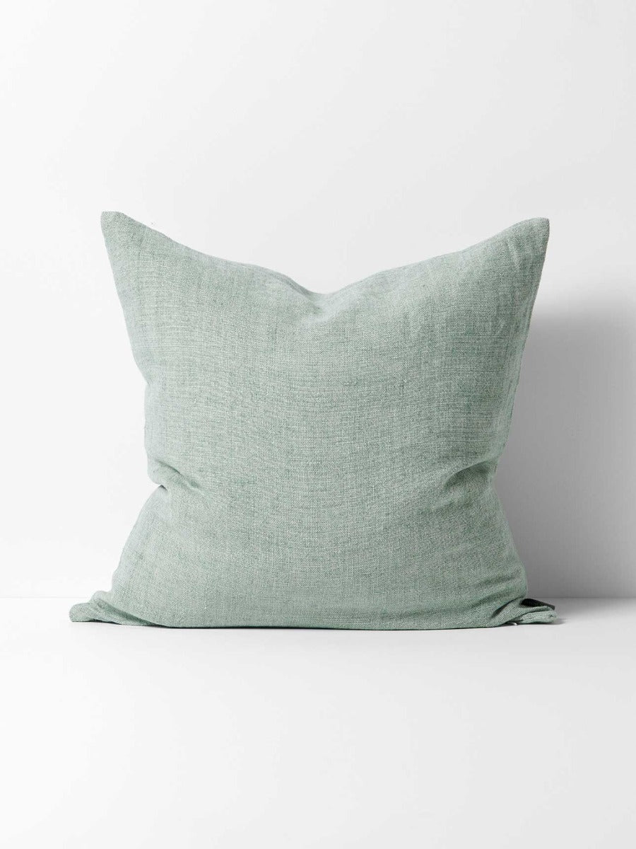 Arles Linen Square Cushion in Mist