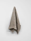 Heirloom Stripe Tea Towel in Charcoal