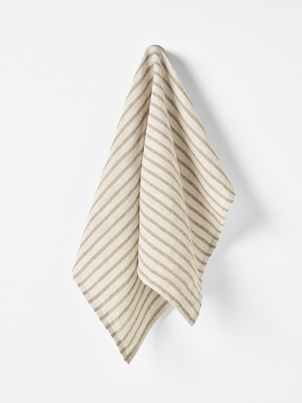 Heirloom Stripe Tea Towel in Natural