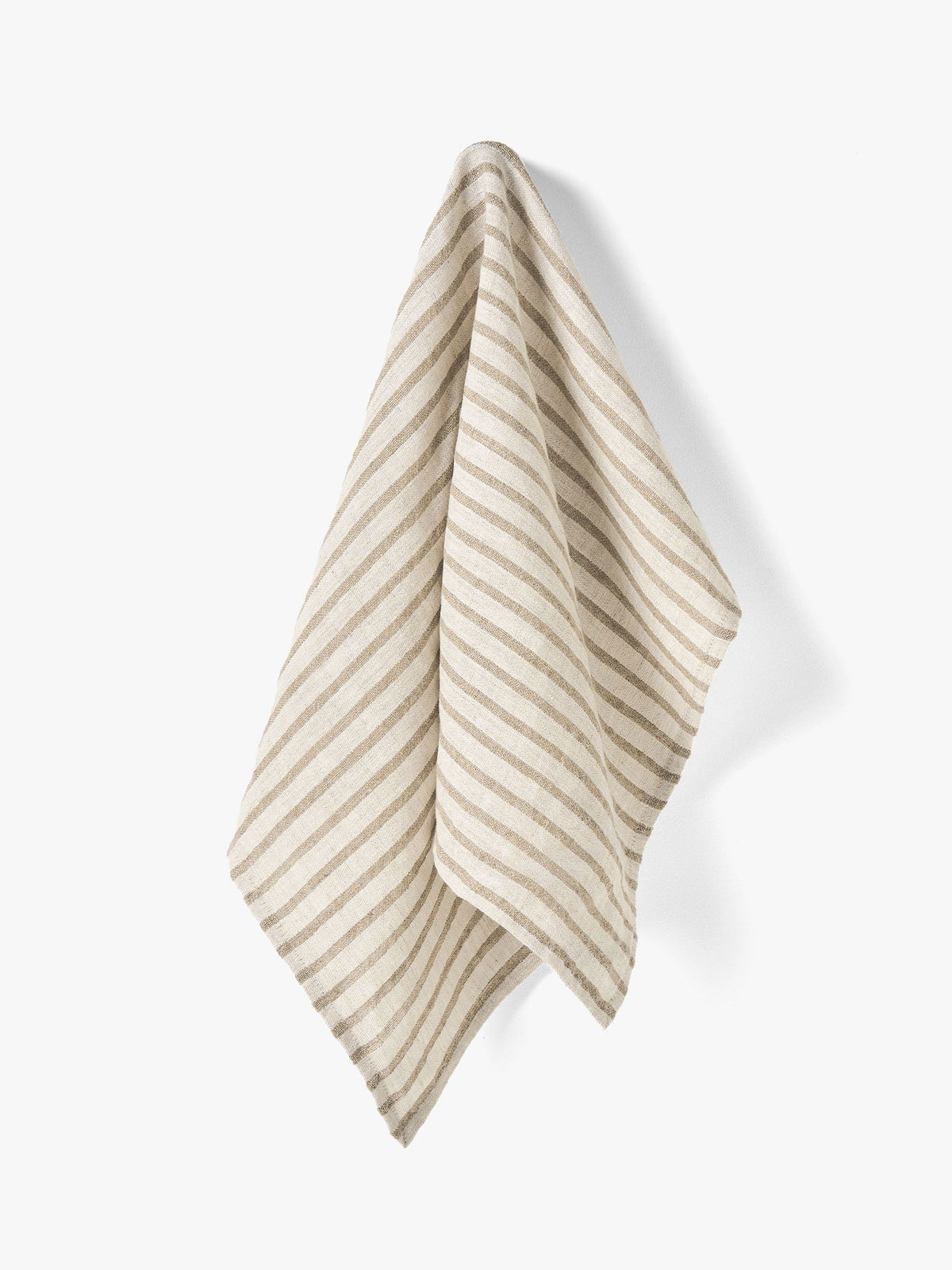 Heirloom Stripe Tea Towel in Natural