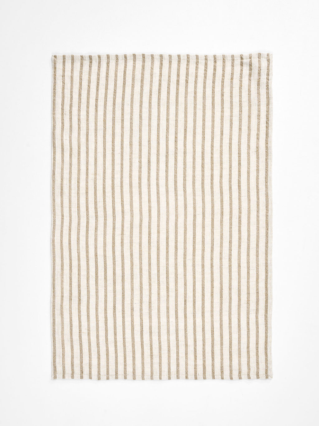Heirloom Stripe Tea Towel in Natural