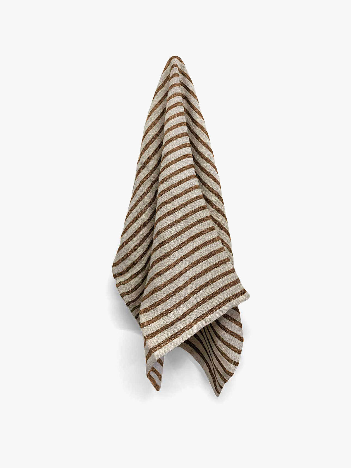 Heirloom Stripe Tea Towel in Nutmeg