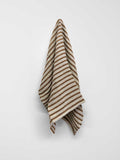 Heirloom Stripe Tea Towel in Nutmeg