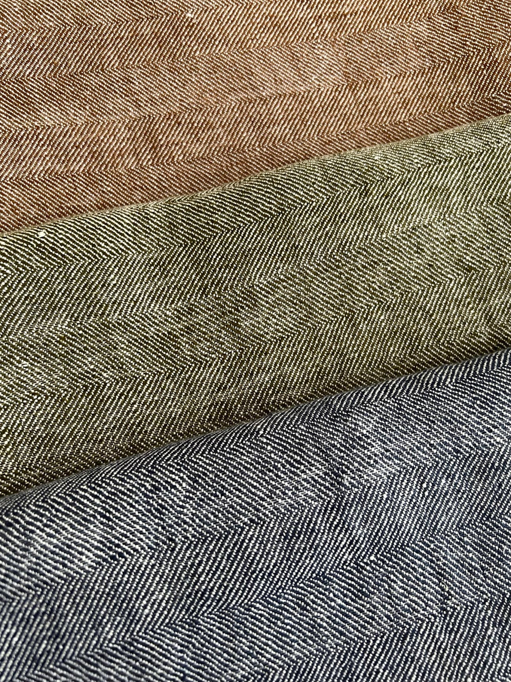 Herringbone Tea Towel in Charcoal