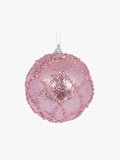 Glitter Lattice Bauble in Pink