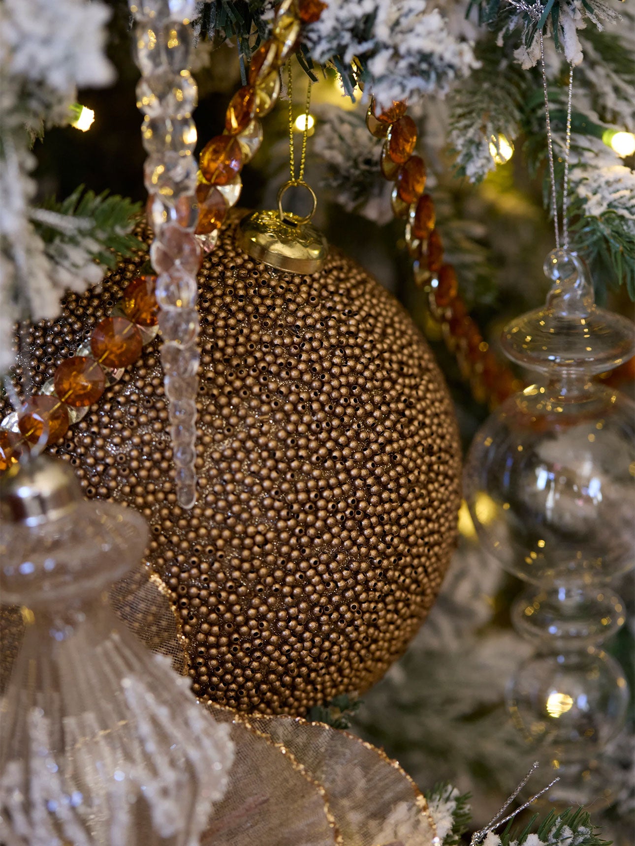 Champagne Caviar Bauble - 15cm