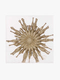 Champagne Glitter Snowflake - 4 Pack - Large
