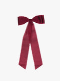 Burgundy Raw Satin Bows - 6 Pack
