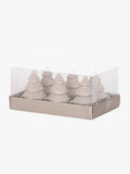 Layered Tree Tea Lights in Champagne - 6 Pack