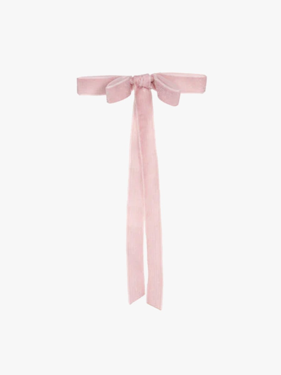 Pink Velvet Classic Bows - 6 Pack