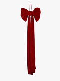 Red Velvet Bow Tree Topper