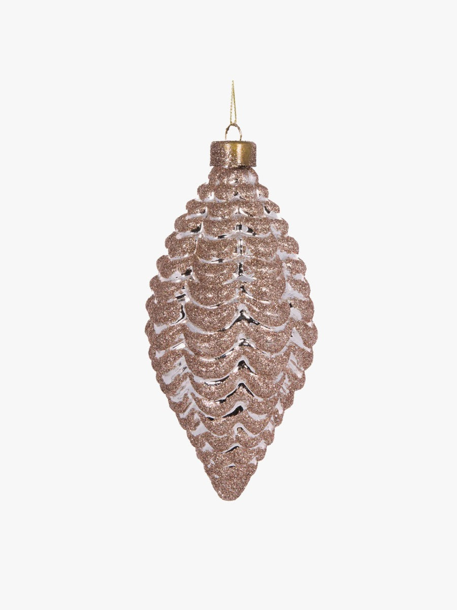 Bronze Scalloped Ribbed Bauble